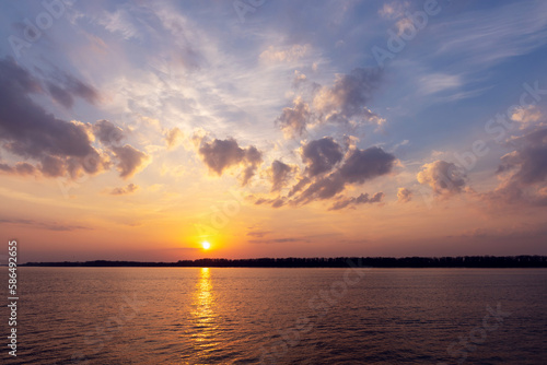 A stunning sunset view © karandaev