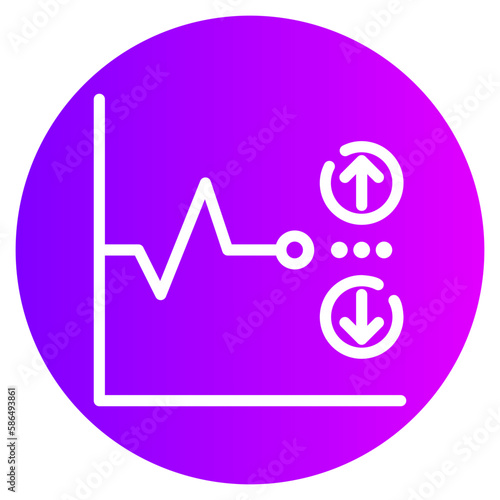 volatility gradient icon