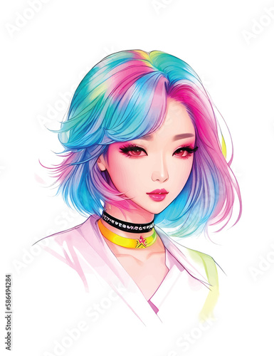 Asian beauty star girl