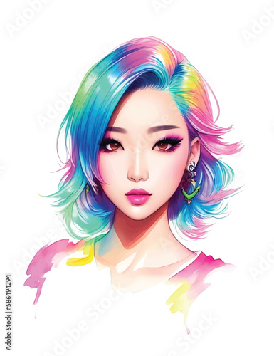Asian beauty star girl