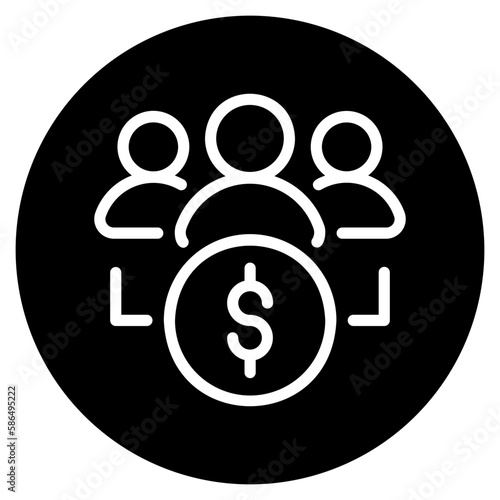mutual fund glyph icon