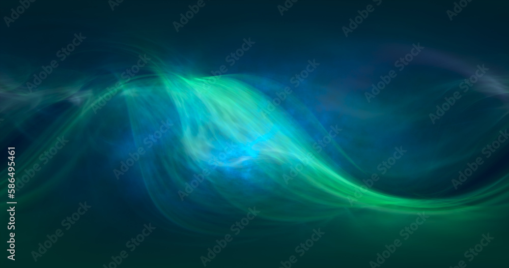 Obraz premium Abstract waves of iridescent glowing energy magical cosmic galactic wind bright abstract background
