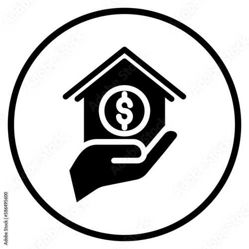 real estate glyph icon