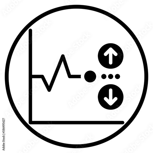 volatility glyph icon