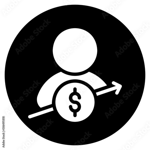 investor glyph icon