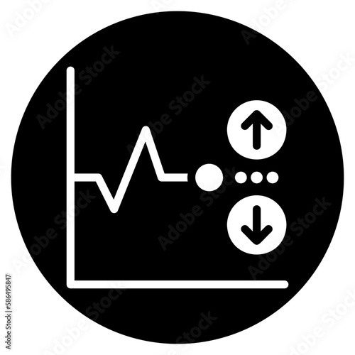 volatility glyph icon