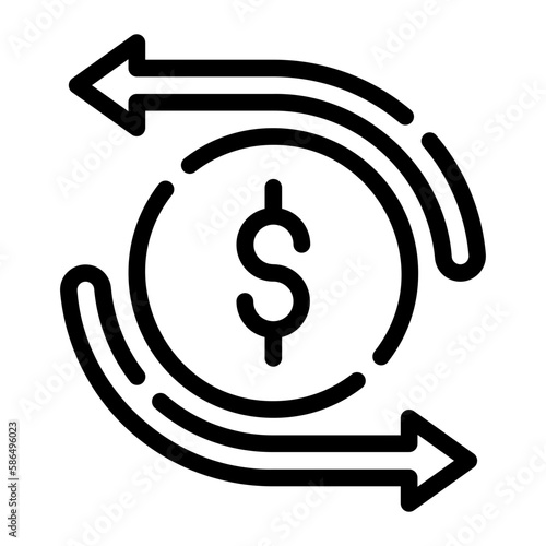 cash flow line icon