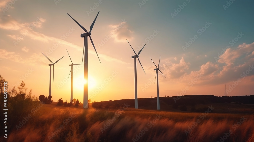 Obraz premium Energy prices rising concepts: Rising energy costs, renewable sources and finance. Generative AI.