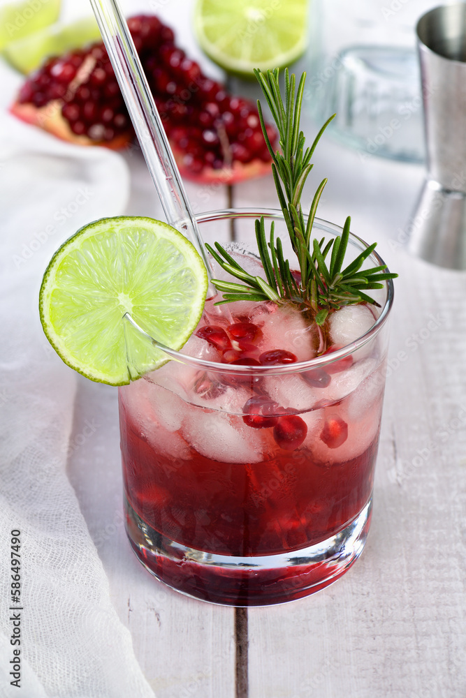 The Pomegranate Paloma is a classic cocktail made with freshly squeezed pomegranate juice in place of soda and a generous helping of tequila. Ideal for holiday celebrations. The Pomegranate Paloma is a classic cocktail made with freshly squeezed pomegranate juice in place of soda and a generous helping of tequila. Ideal for holiday celebrations.