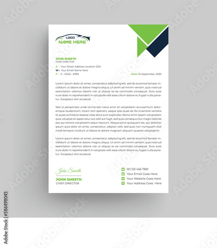 Car rental corporate modern letterhead design template. creative modern letter head design template for your project. Car Company letterhead, Business letterhead design. Simple and clean print ready