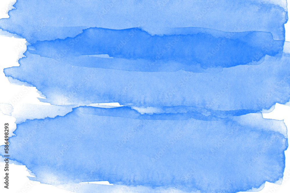 Fototapeta premium blue watercolor transparent background