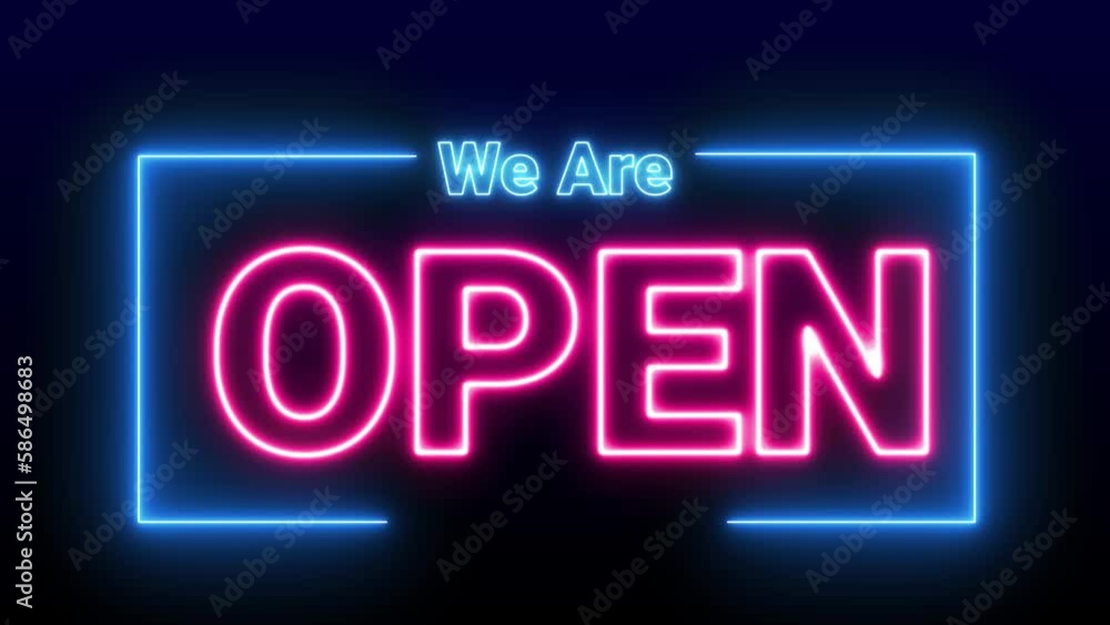 we are open shop animation open background we are open shop animation open background