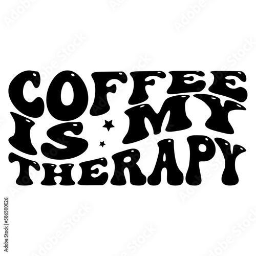 Retro Coffee T-shirt Design, Vector