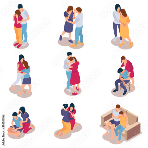 People Support Icon Set