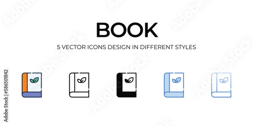 Book icon. Suitable for Web Page, Mobile App, UI, UX and GUI design.