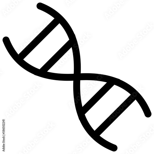 Dna human icon, symbol genetic chromosome, DNA science biology logo