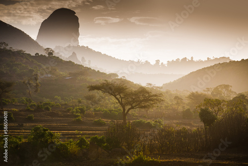 Photos Mountain landscape northen Ethiopia Africa