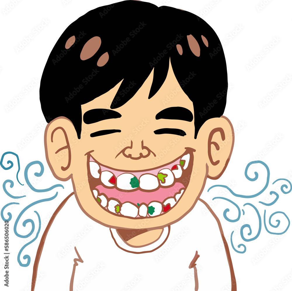 Bad breath from a man's mouth, cartoon.png Bad breath from a man's mouth, cartoon.png