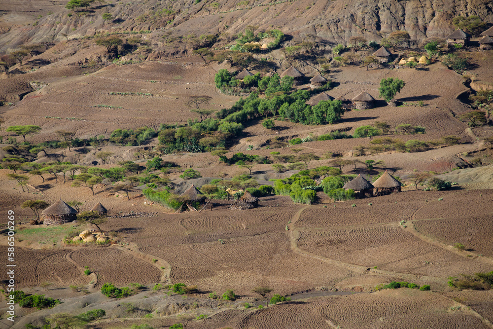 Fototapeta premium Mountain landscape northen Ethiopia Africa