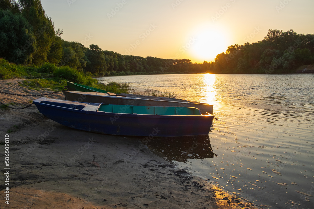 boat on the lake