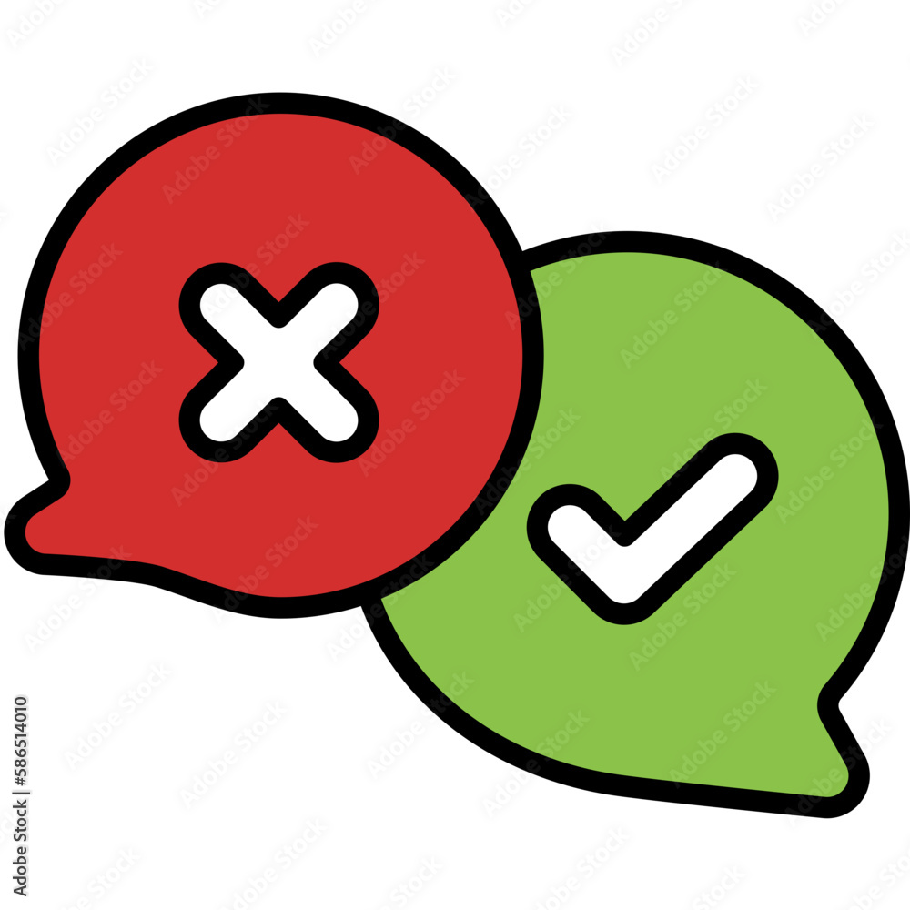 speech outline color icon speech outline color icon