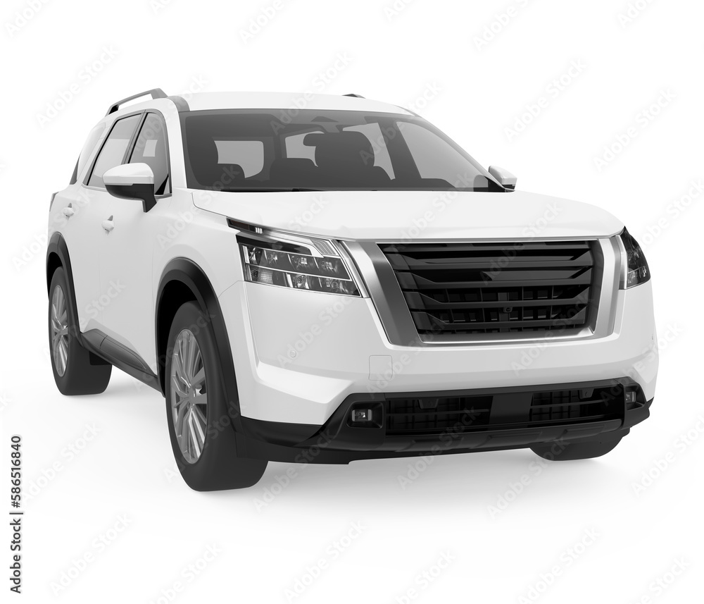 SUV Car Isolated