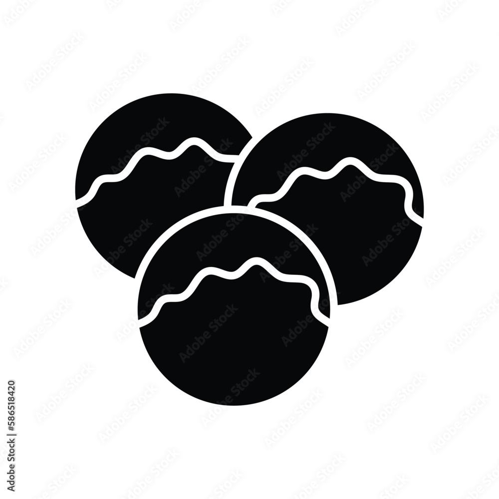 meatballs icon vector design template in white background meatballs icon vector design template in white background