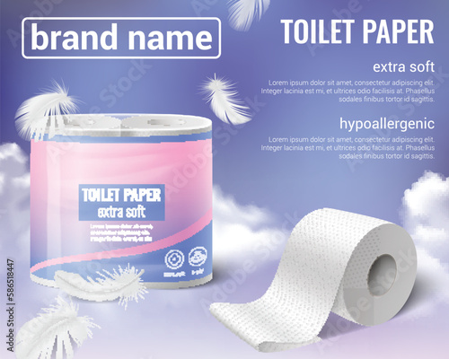 Soft Toilet Paper Background