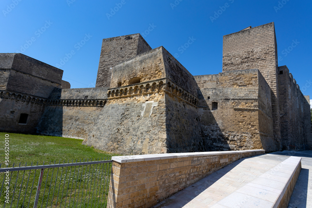 View of the swabian castle of Bari, Apulia, Italy