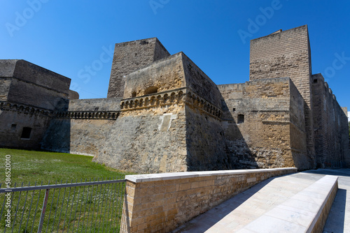View of the swabian castle of Bari  Apulia  Italy