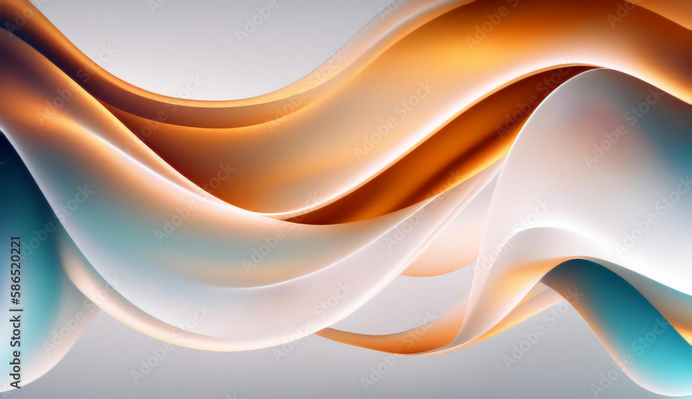 Obraz premium Abstract Background. Abstract Light Background. Abstract 3D Background. Abstract Fluid Wave 3D Background. Gradient design element for backgrounds, banners, wallpapers, posters and covers.