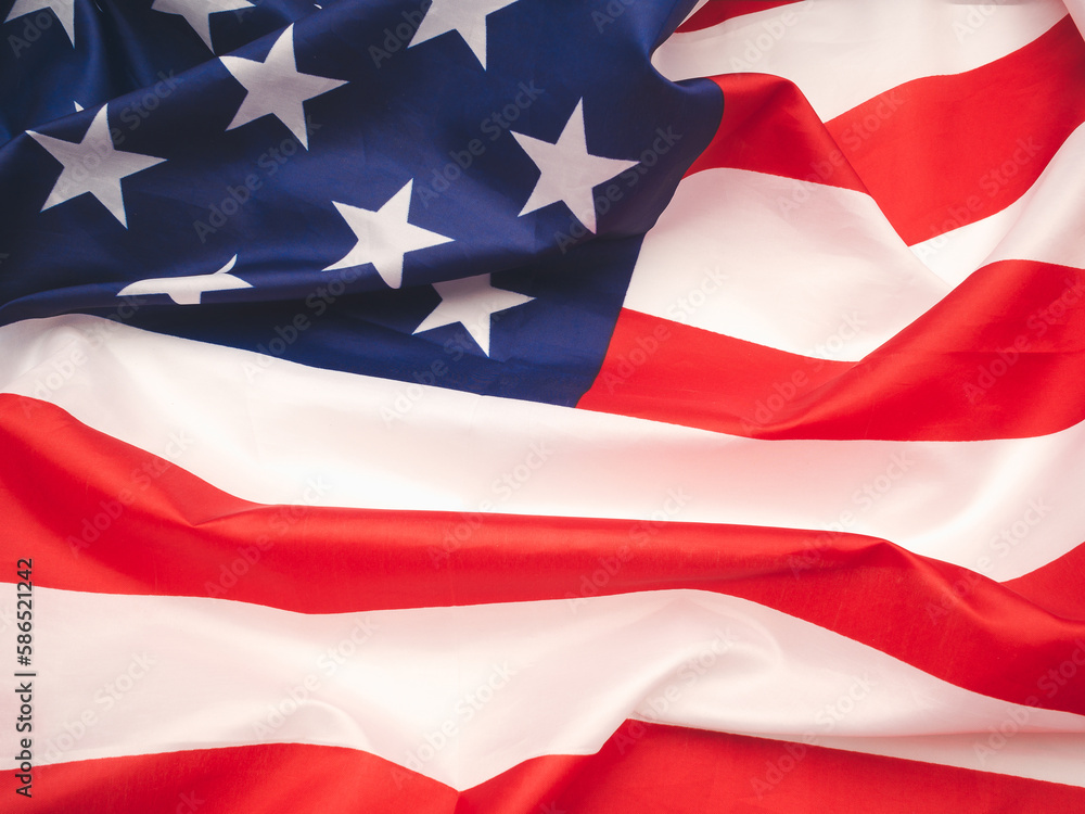 Full frame of the American flag Full frame of the American flag