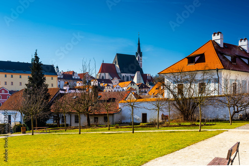 Klostergarten mit Aussicht, Cesky Krumlov, März 2023
