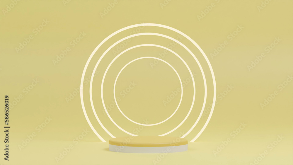 Obraz premium 3d rendering podium background illustration product mock up element 
