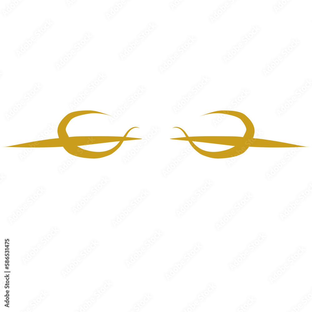 Naklejka premium gold line divider 