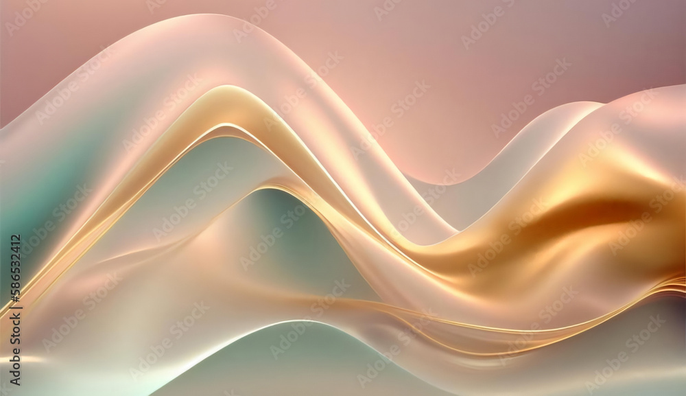 Fototapeta premium Abstract Background. Abstract Light Background. Abstract 3D Background. Abstract Fluid Wave 3D Background. Gradient design element for backgrounds, banners, wallpapers, posters and covers.