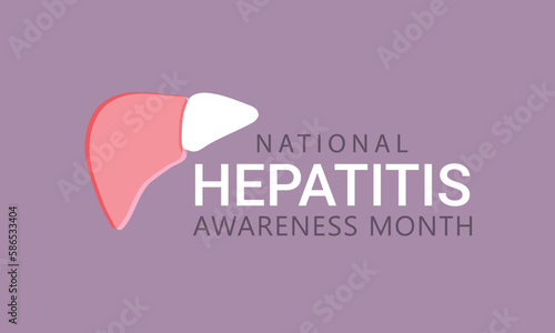 May is Hepatitis awareness month. Template  background, banner, card, poster. vector illustration. 