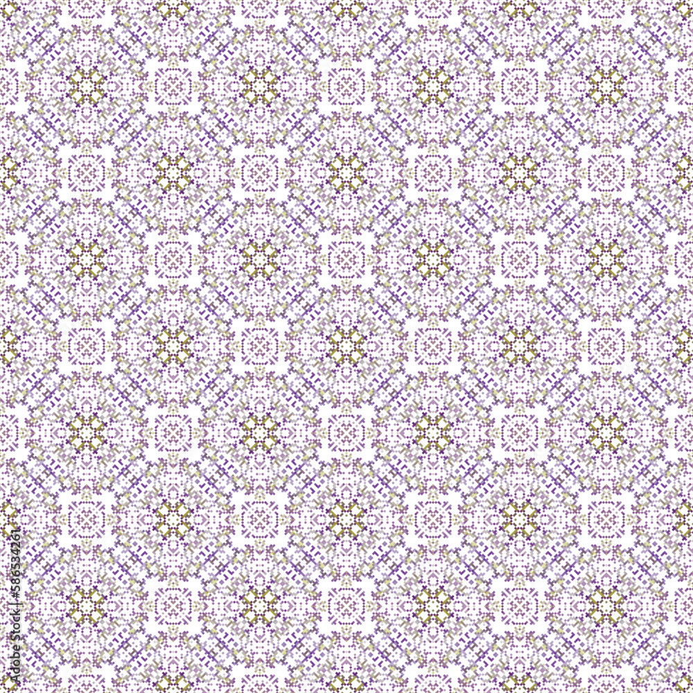 Vector pixel pattern made of small squares .Design for texture,fabric,clothing,wrapping,carpet.  Mosaic, background