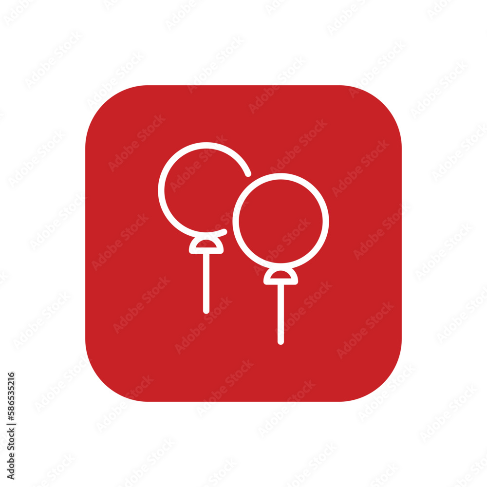 Balloons icon vector stock. Balloons icon vector stock.