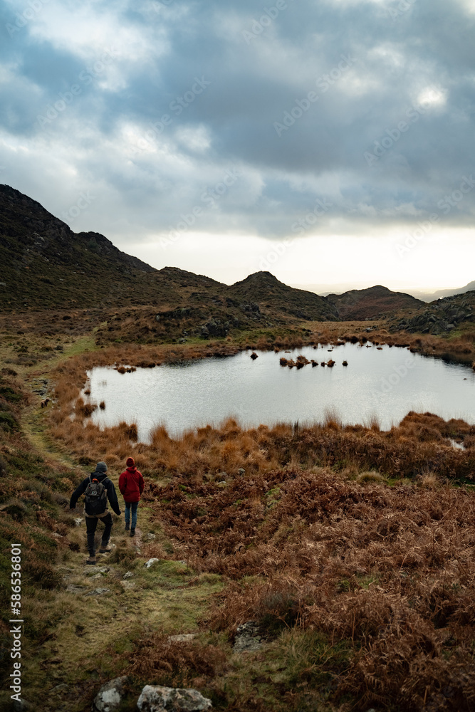 Fototapeta premium Lake on wilderness walk