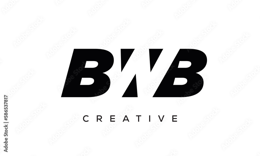 BWB letters negative space logo design. creative typography monogram vector BWB letters negative space logo design. creative typography monogram vector