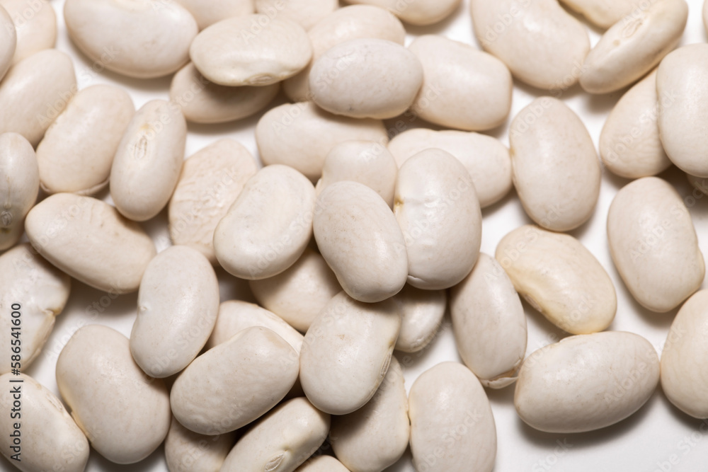 white beans called cannellini beans isolated on a white background white beans called cannellini beans isolated on a white background