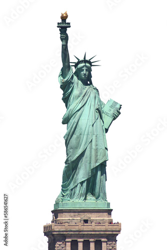 Statue of liberty / Transparent background photo
