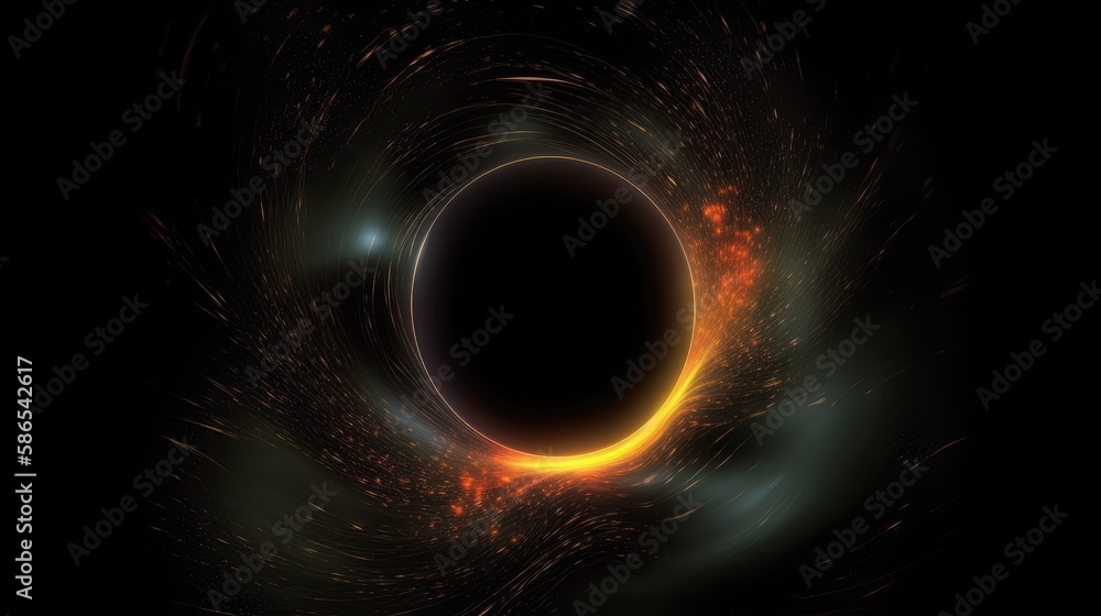 A black hole in space. Generative AI A black hole in space. Generative AI