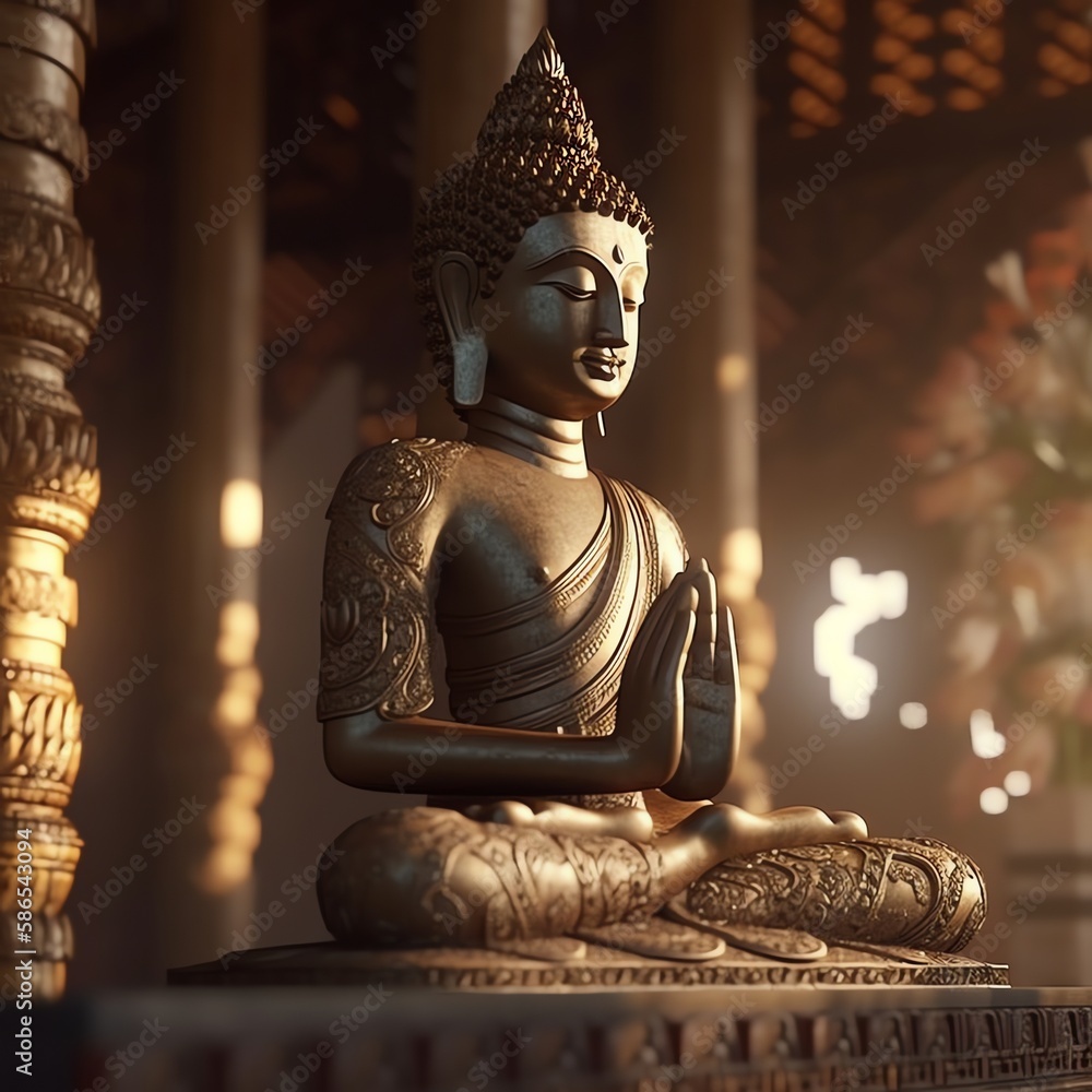 Fototapeta premium Buddha Purnima celebrating vesak day