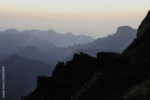 sunrise in the mountains
