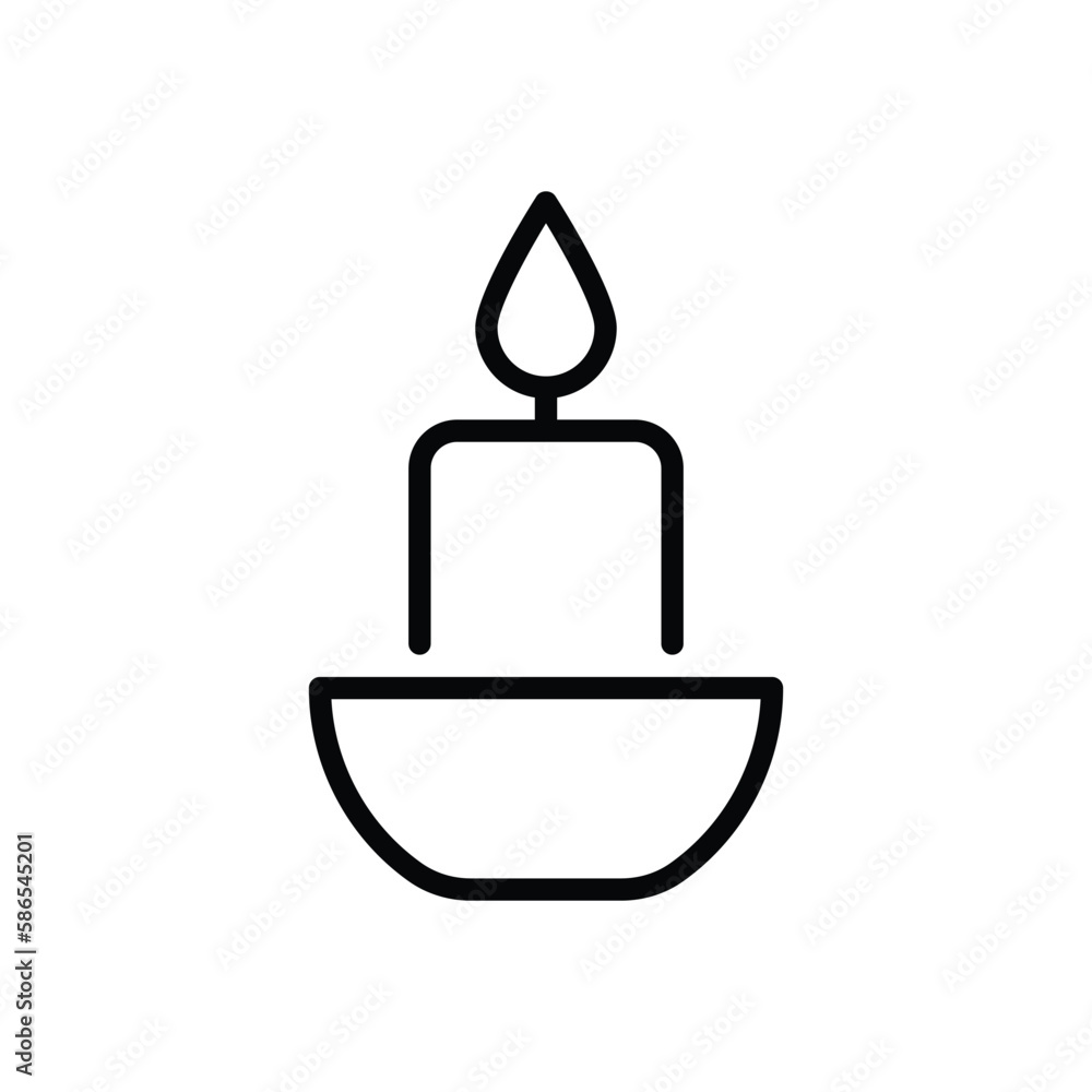 Candle icon vector stock. Candle icon vector stock.