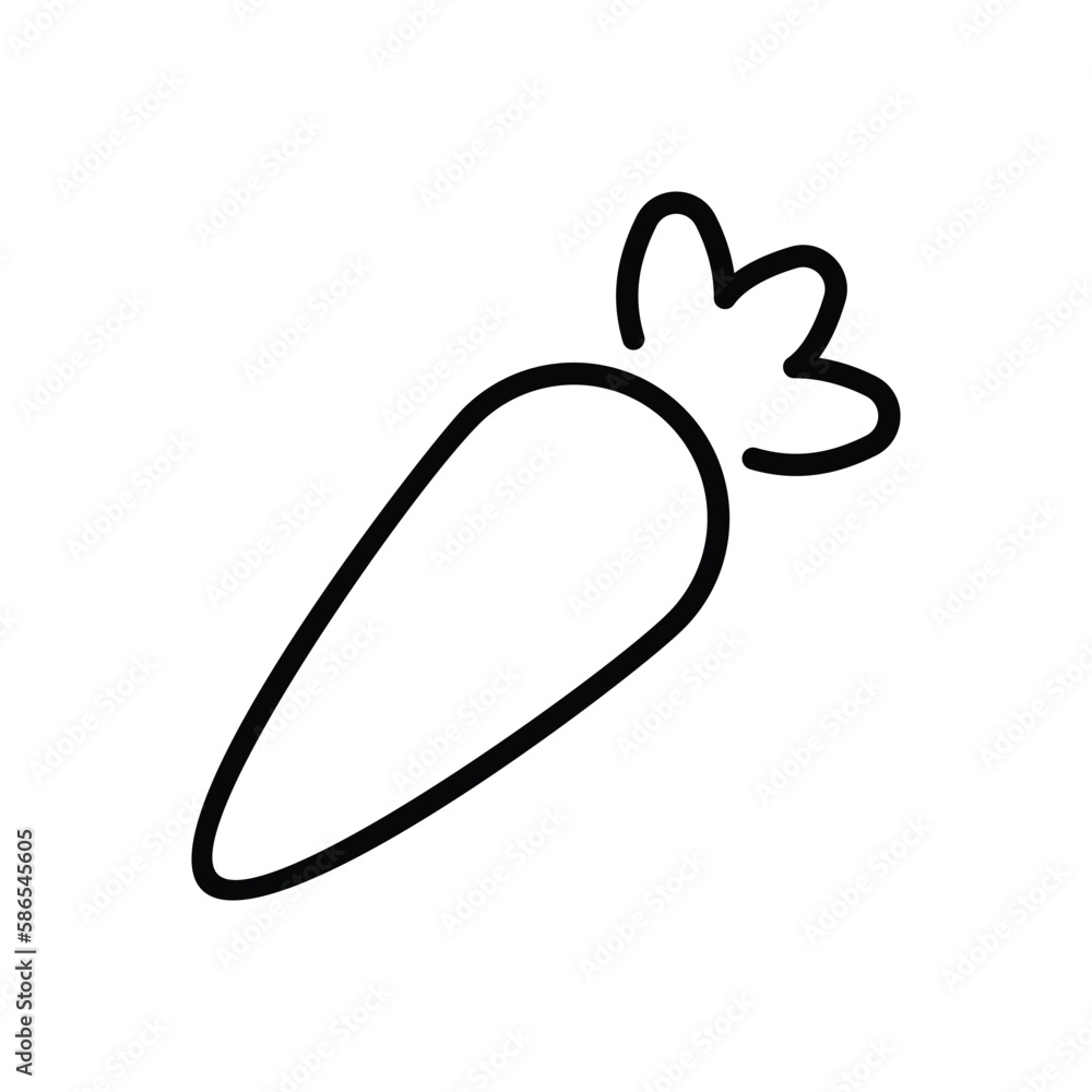 Carrot icon vector stock. Carrot icon vector stock.
