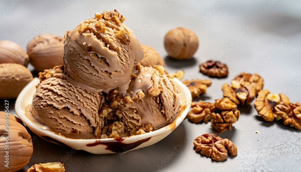 Delicious Walnut, Nut Ice Cream Sorbet / High Quality Delicious Walnut, Nut Ice Cream Sorbet / High Quality