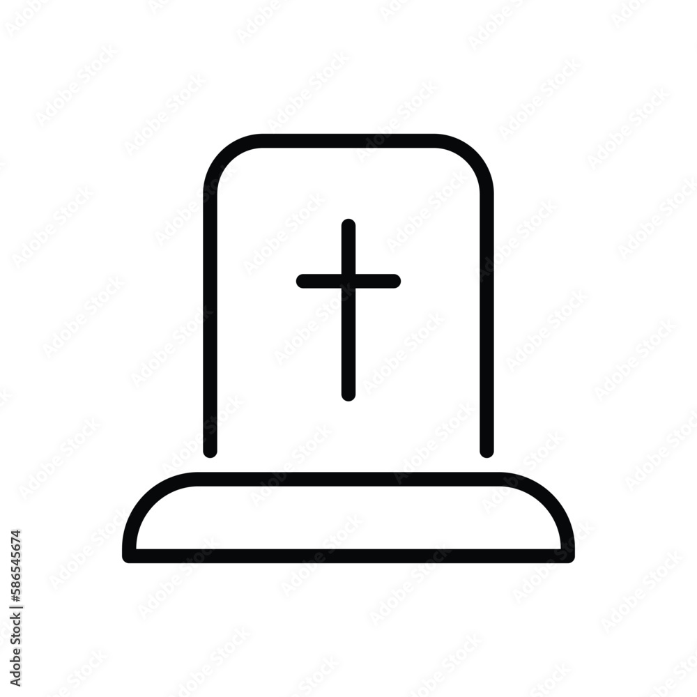 Grave Stone icon vector stock. Grave Stone icon vector stock.